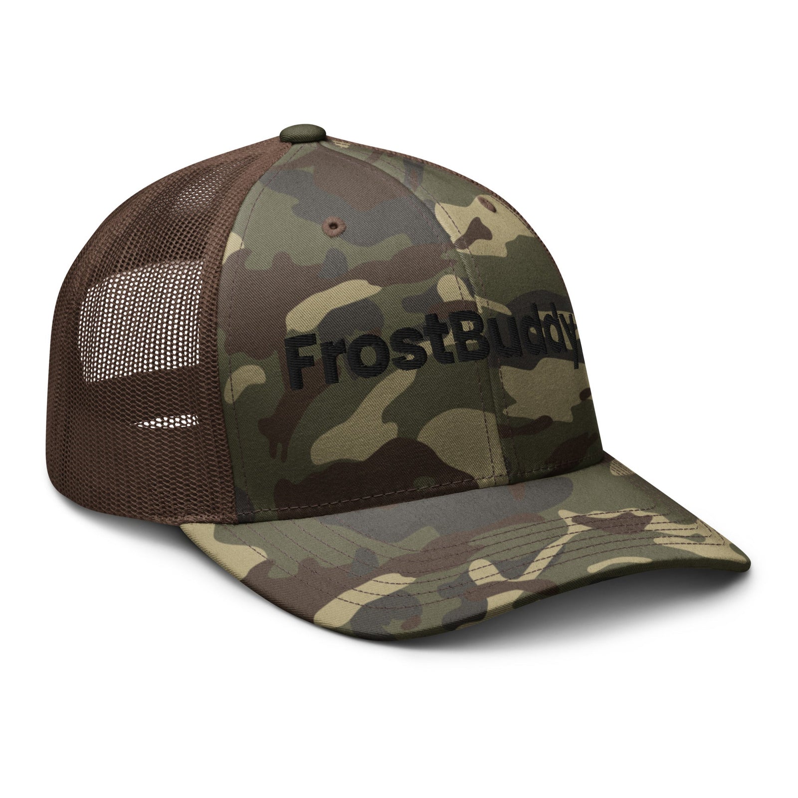 Frost Buddy  Logo Camouflage Trucker Hat