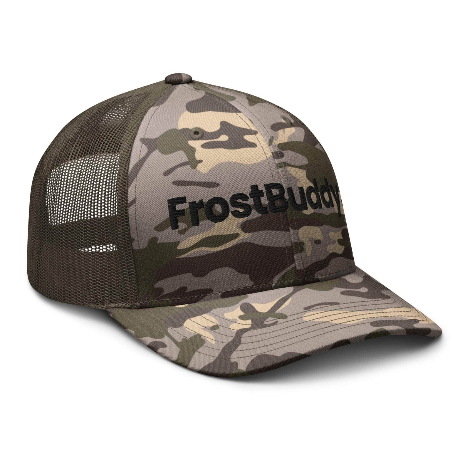 Frost Buddy  Logo Camouflage Trucker Hat