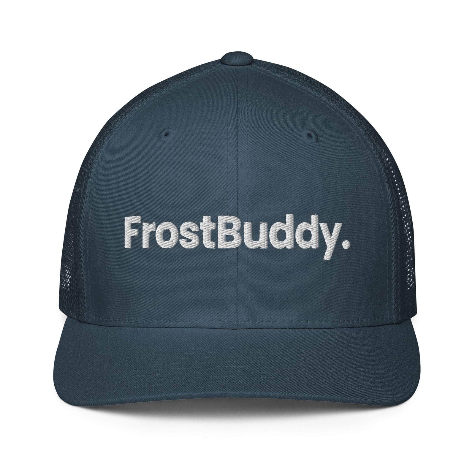 Frost Buddy  Navy Logo Closed-back Trucker Cap #color_navy
