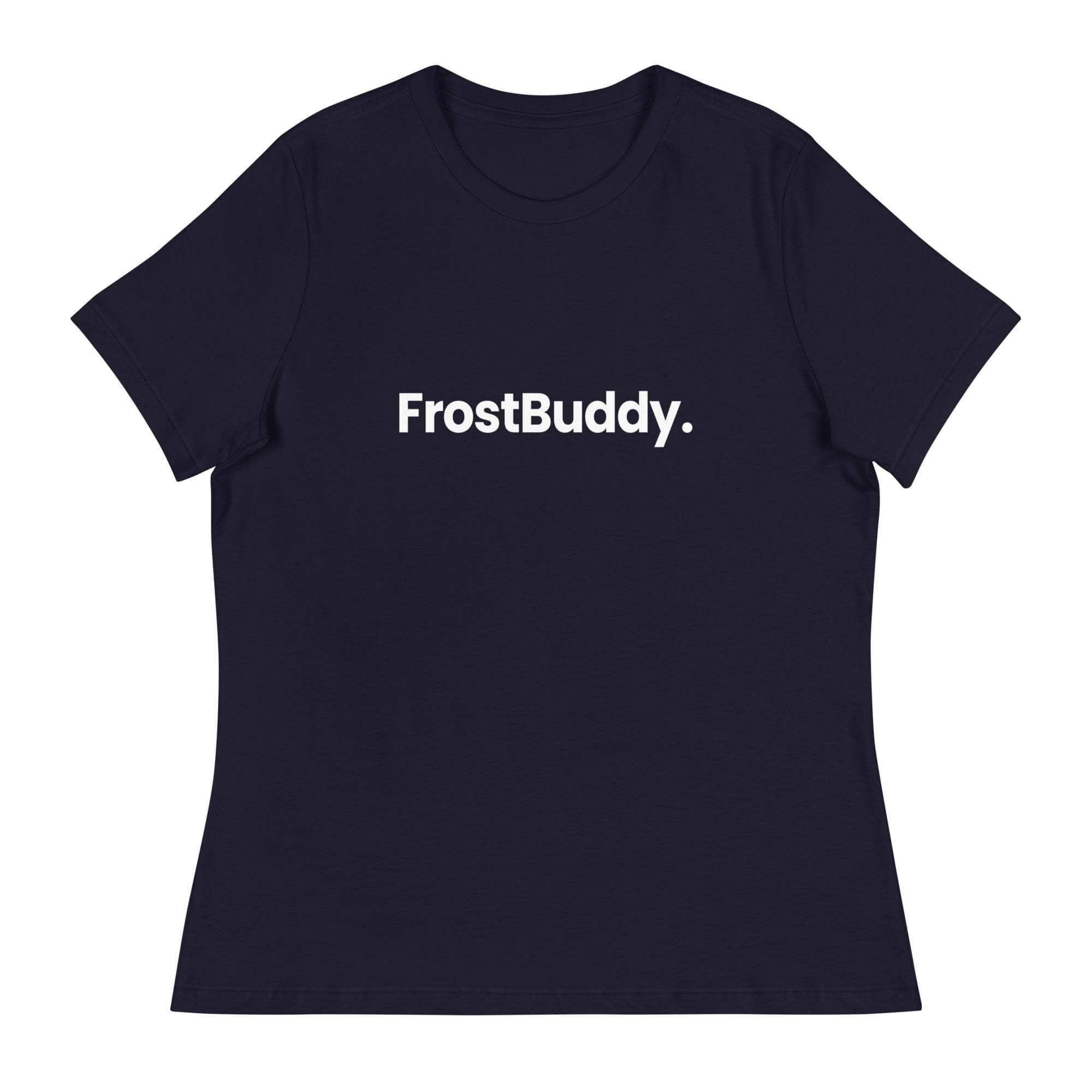Frost Buddy  Navy / S Logo Women's Relaxed T-Shirt