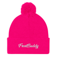 Frost Buddy  Neon Pink Elegant Pom-Pom Beanie