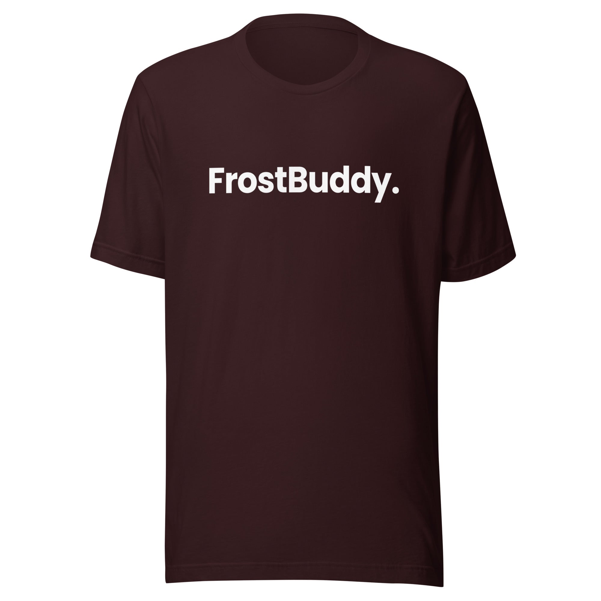 Frost Buddy  Oxblood Black / S Logo Unisex T-shirt