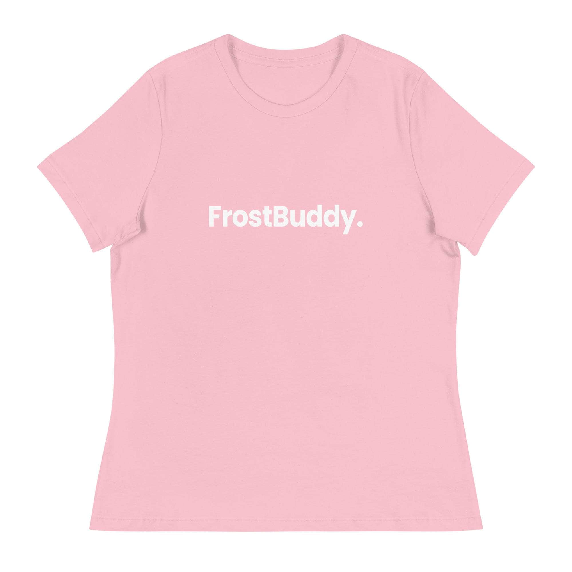 Frost Buddy  Pink / S Logo Women's Relaxed T-Shirt