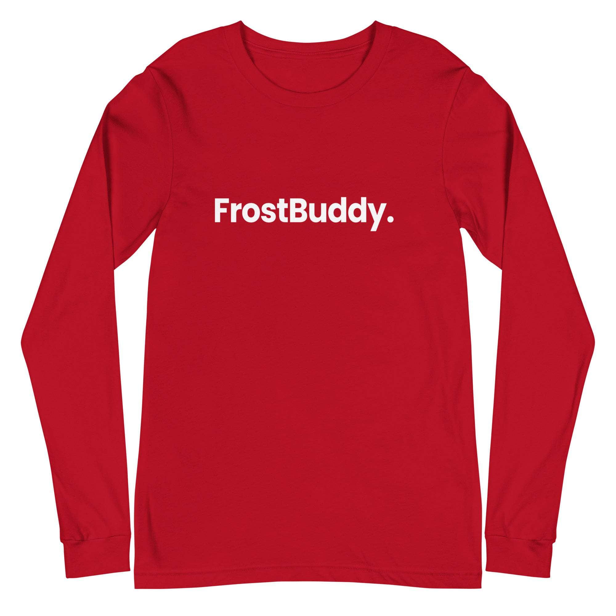 Frost Buddy  Red / XS Logo Unisex Long Sleeve T-Shirt