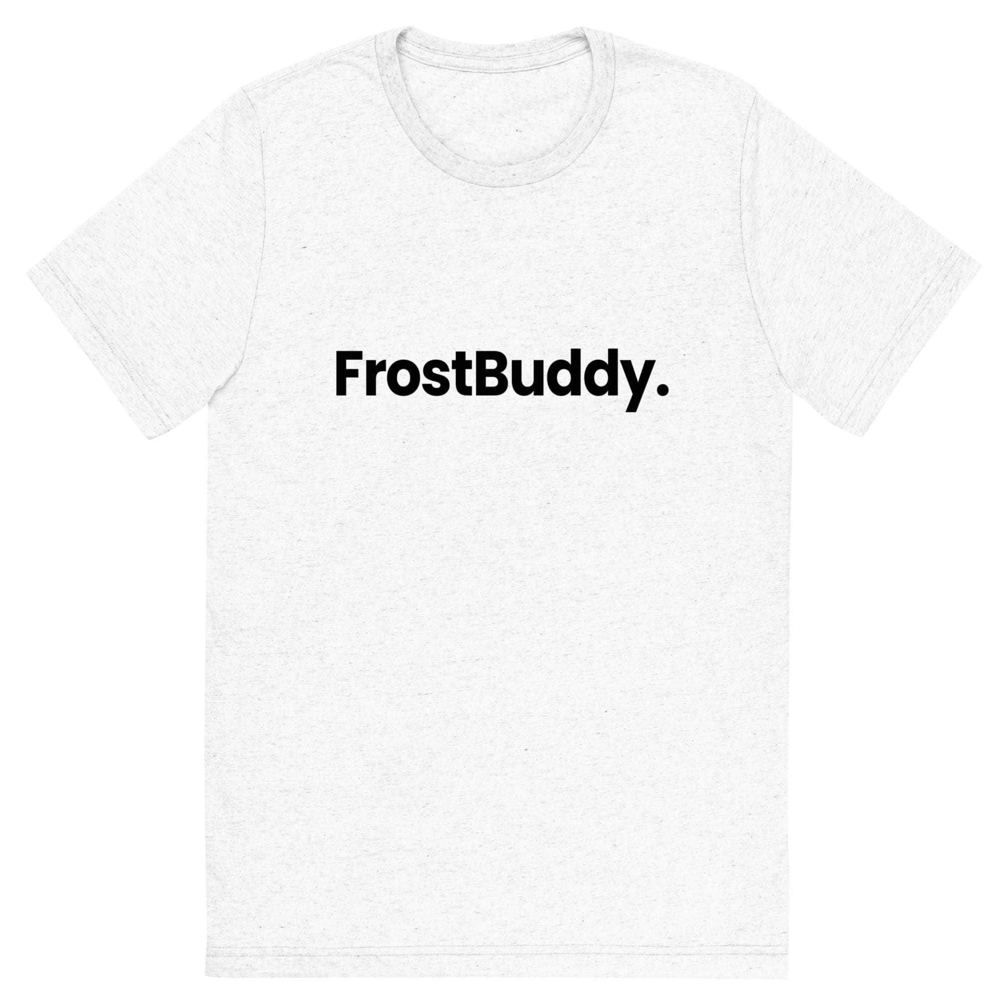 Frost Buddy  Solid White Triblend / XS Logo Short Sleeve T-shirt