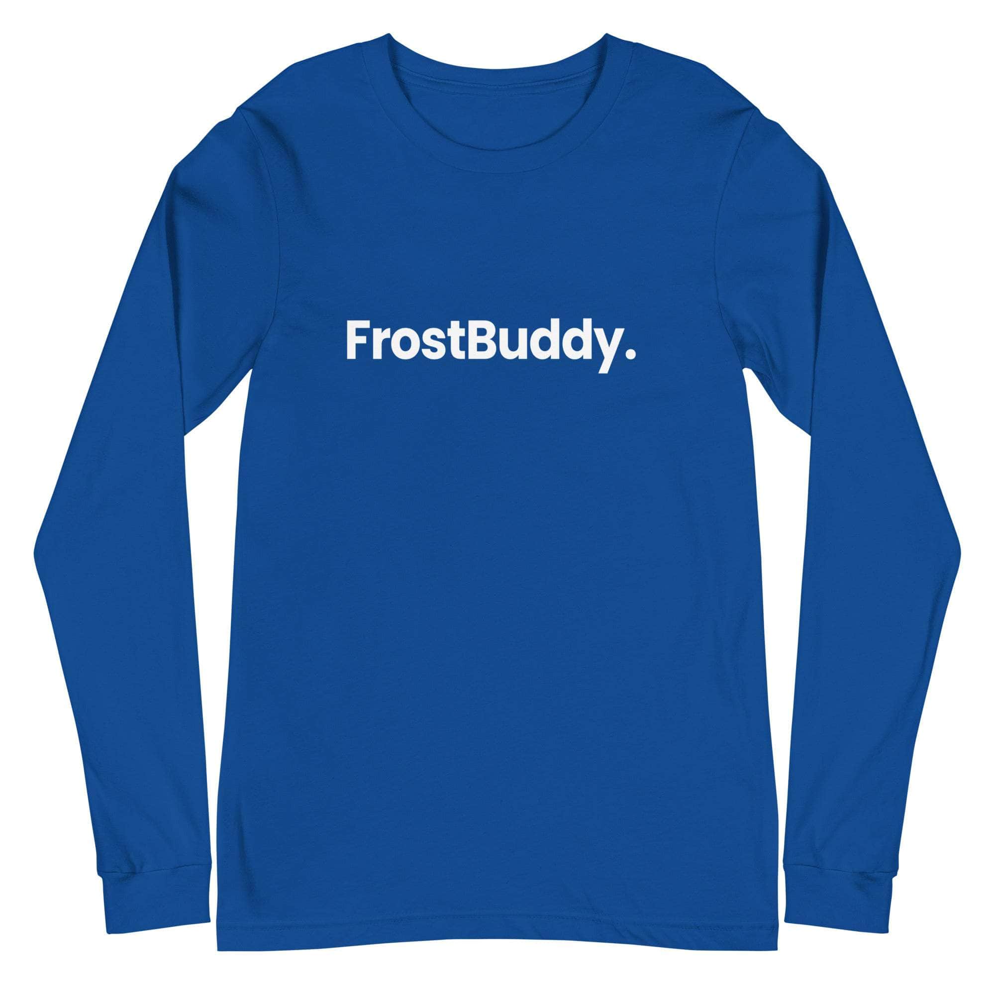 Frost Buddy  True Royal / XS Logo Unisex Long Sleeve T-Shirt