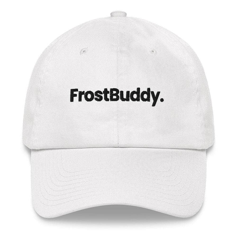 Frost Buddy  White Logo Dad Hat #color_white