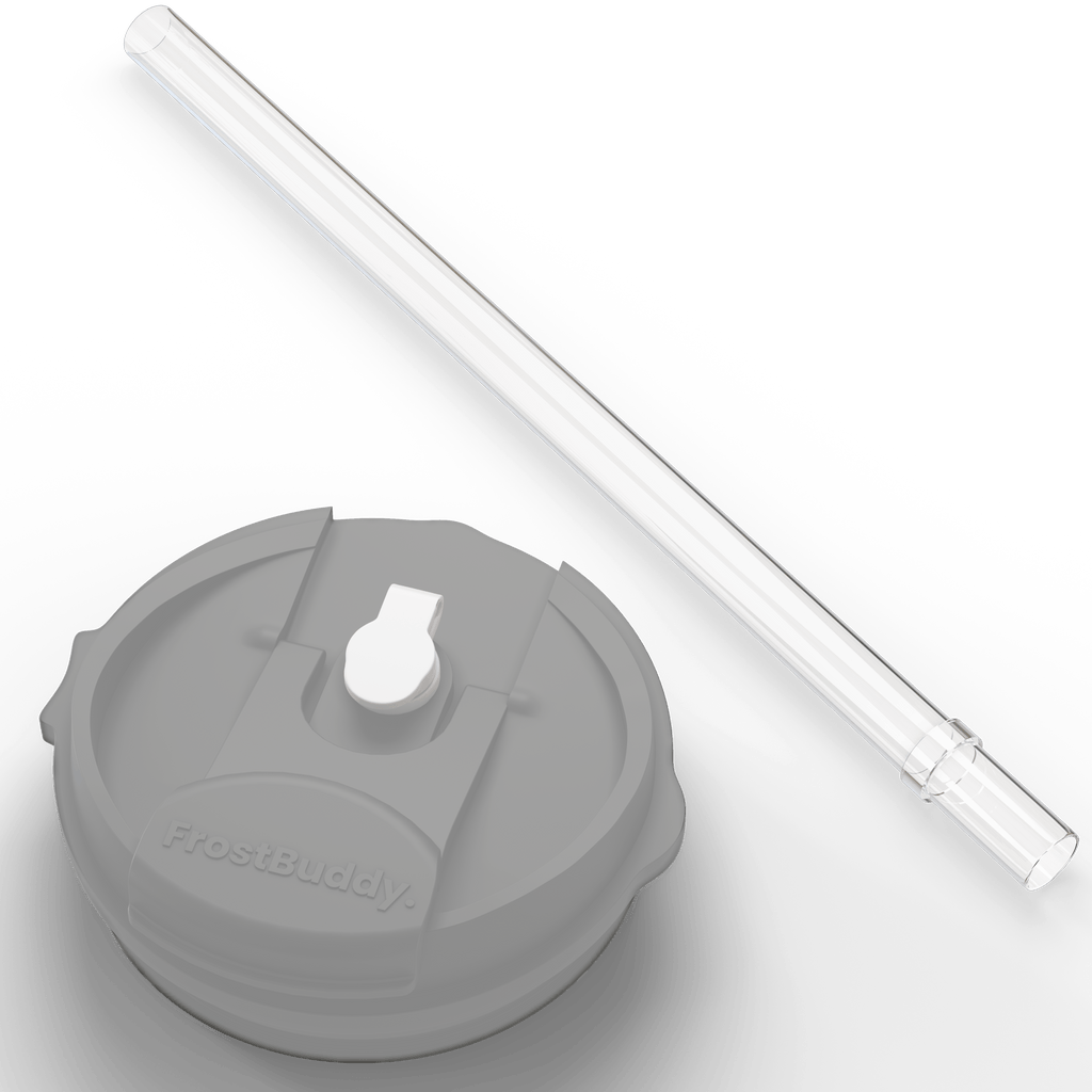 Frost Buddy Wholesale Chunky Glitter To-Go Buddy Lid #color_grey