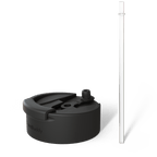 George Gu Black Universal Buddy Drinking Lid with Straw #color_black