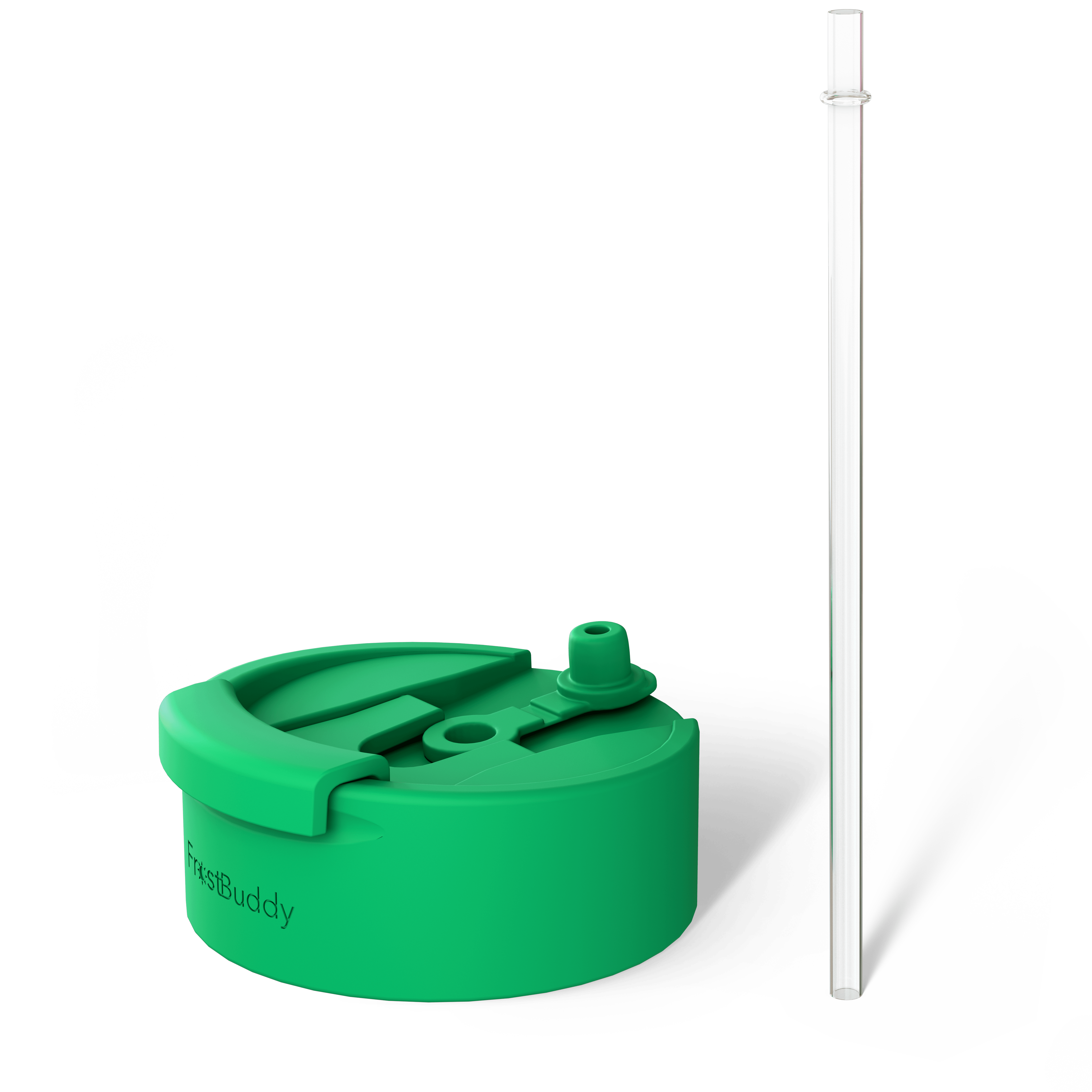 George Gu Green Universal Buddy Drinking Lid with Straw