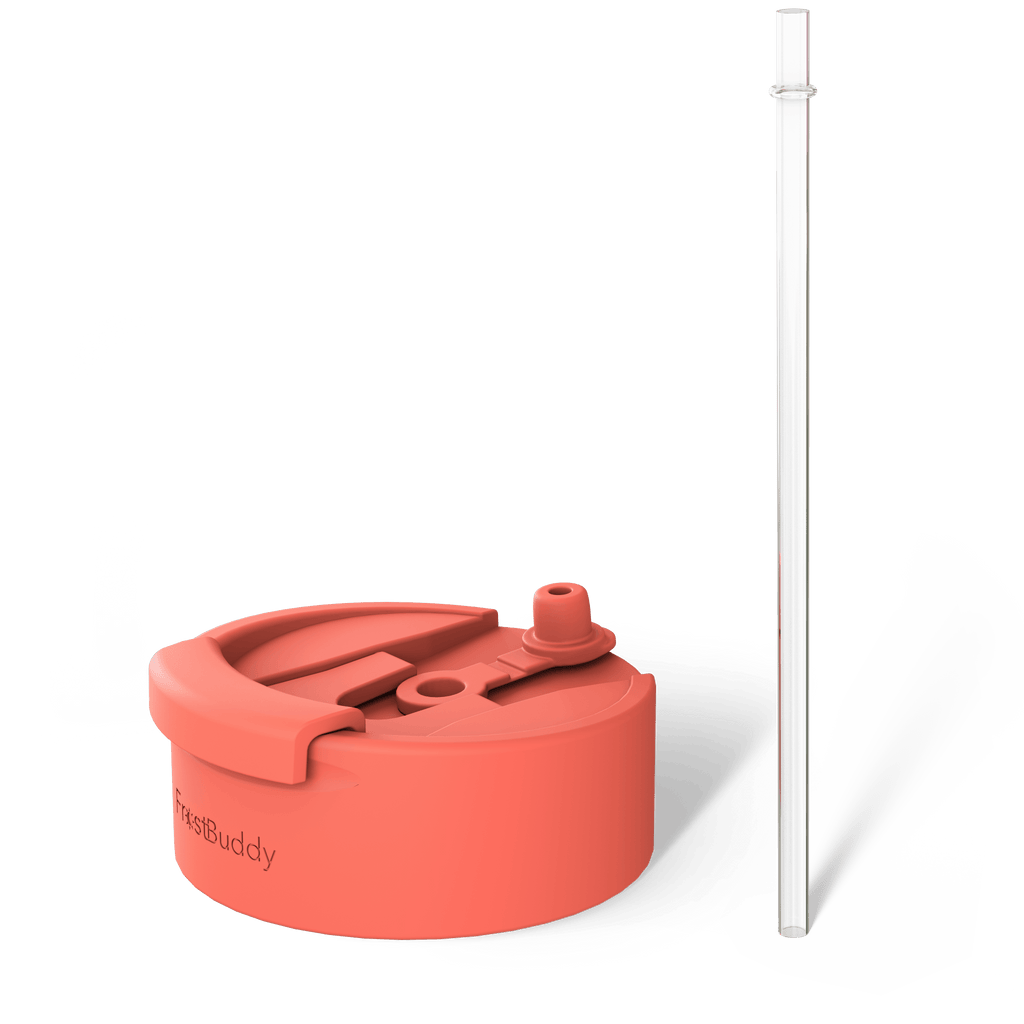 George Gu Hibiscus Universal Buddy Drinking Lid with Straw #color_hibiscus