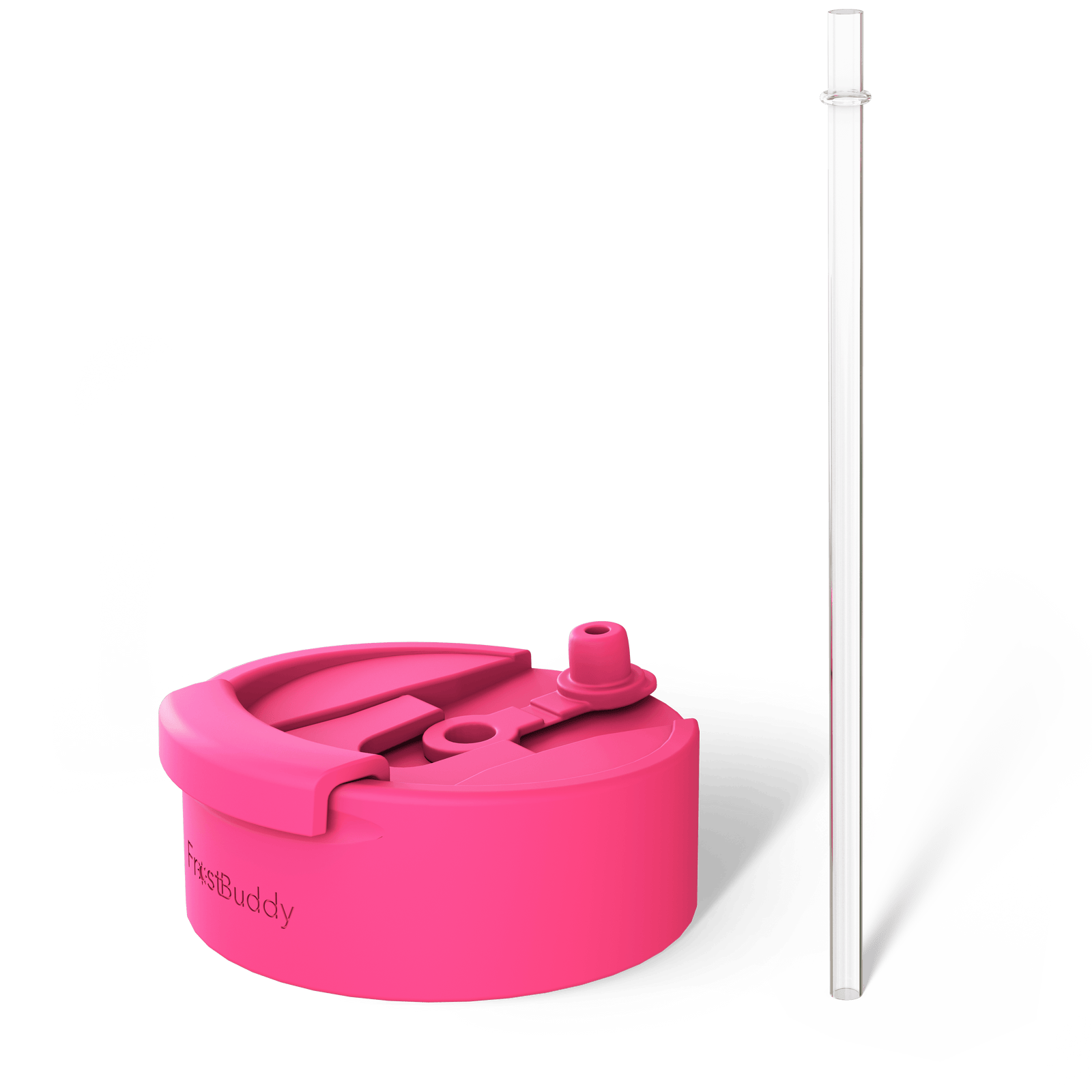 George Gu Pink Universal Buddy Drinking Lid with Straw #color_pink