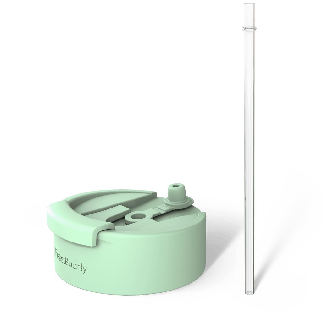 George Gu Seafoam Universal Buddy Drinking Lid with Straw #color_seafoam