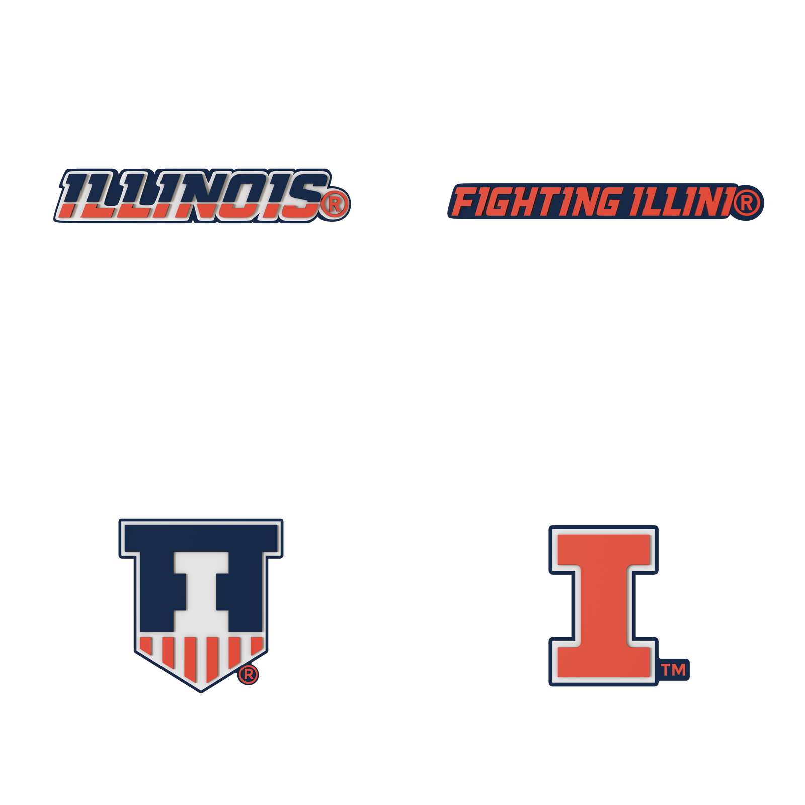 Budz | Illinois Fighting Illini | 4-Pack Bundle