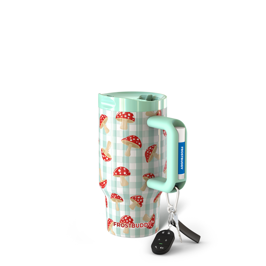Mug Buddy 16oz | Gingham Mushroom