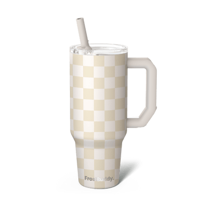 Sunny Shen Thicc Buddy 40oz Thicc Buddy | Beige Checkered