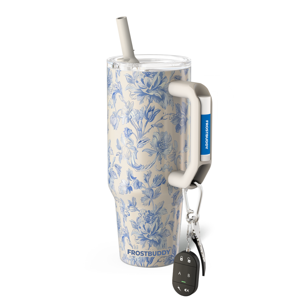 Thicc Buddy 40oz | Blue Floral