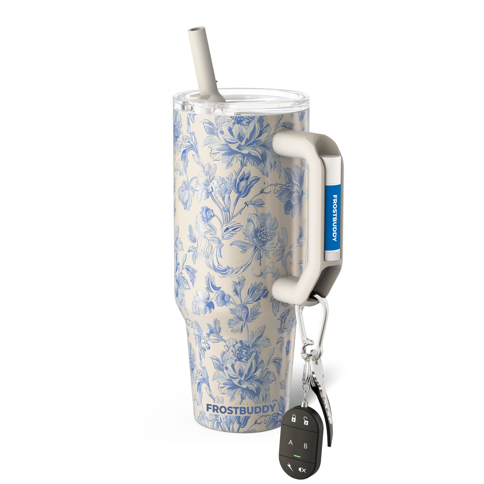 Thicc Buddy 40oz | Blue Floral