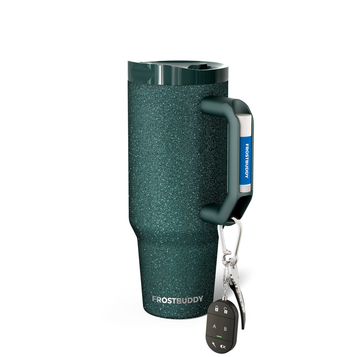 Thicc Buddy 40oz | Forest Green Glitz