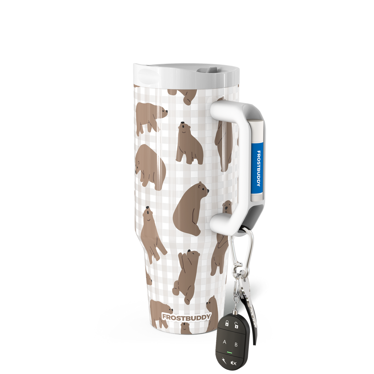 Thicc Buddy 40oz | Gingham Bear