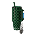Thicc Buddy 40oz | Green Checkered