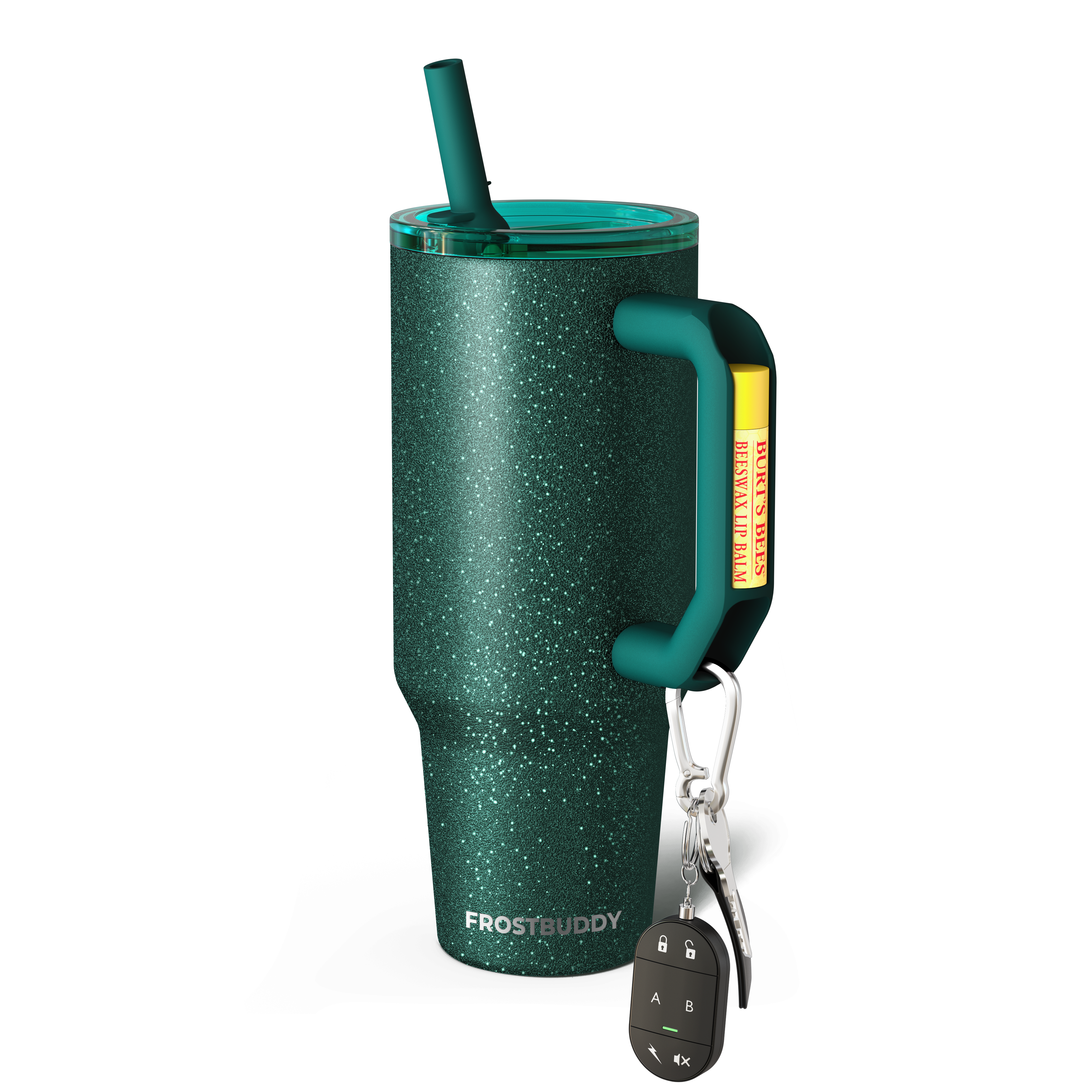 Thicc Buddy 40oz | Teal Glitz