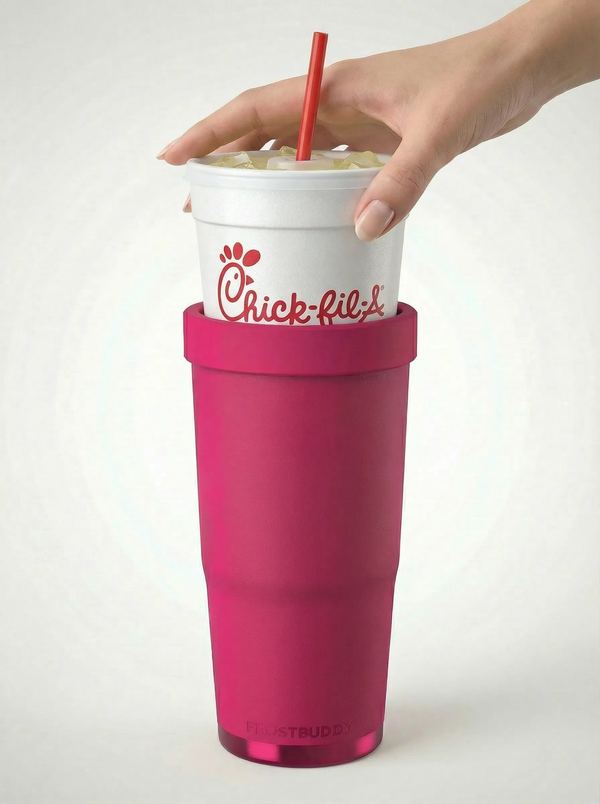 CHICK-FIL-A cup shown inside the tumbler