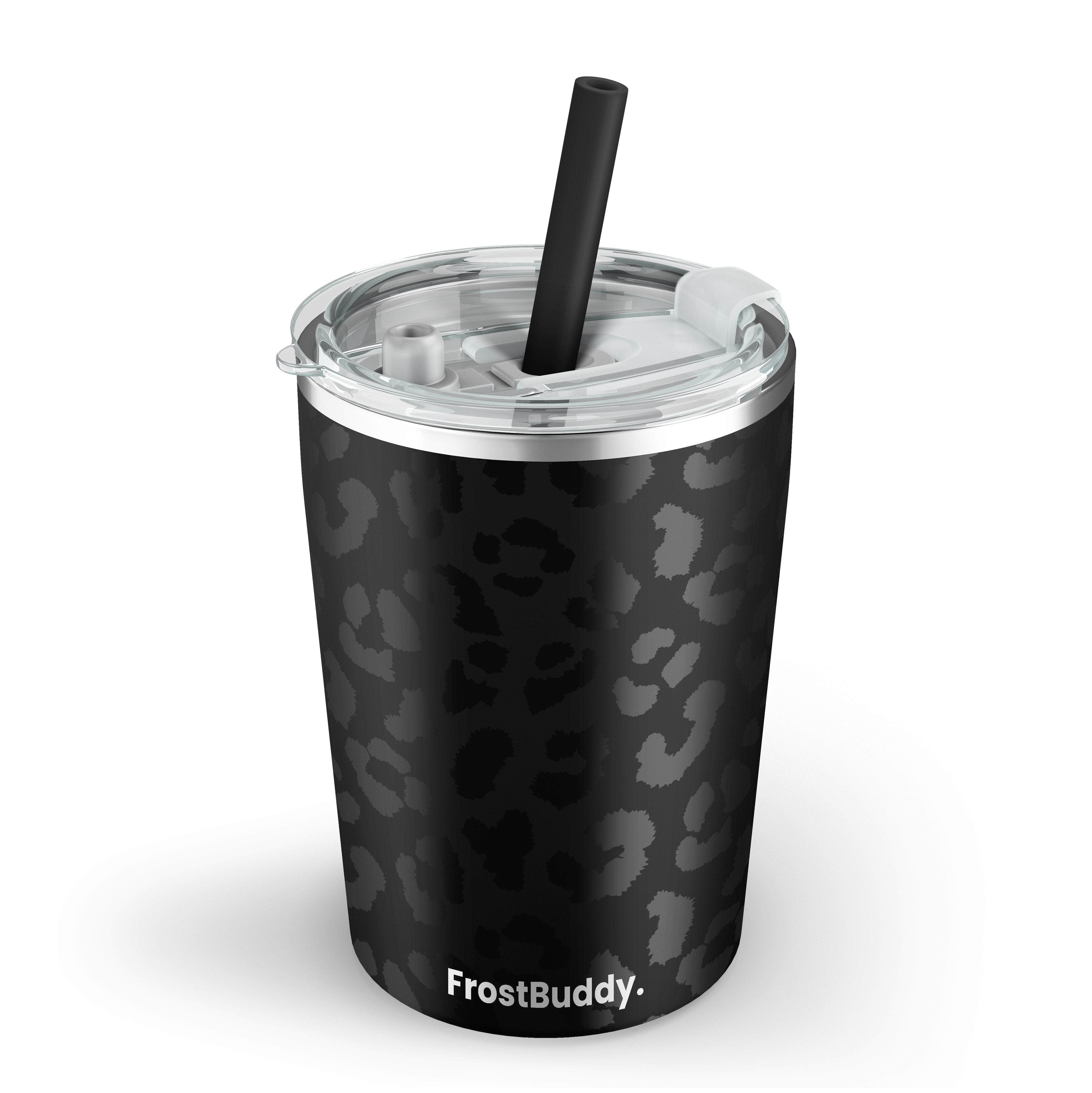 Adult Sippy Cup - Black Ceramic tumbler travel mug