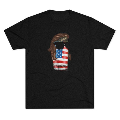 Printify T-Shirt Tri-Blend Vintage Black / S USA Mullet