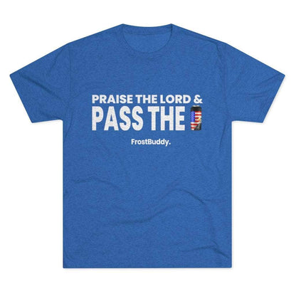 Printify T-Shirt Tri-Blend Vintage Royal / S Praise The Lord & Pass The Frost Buddy