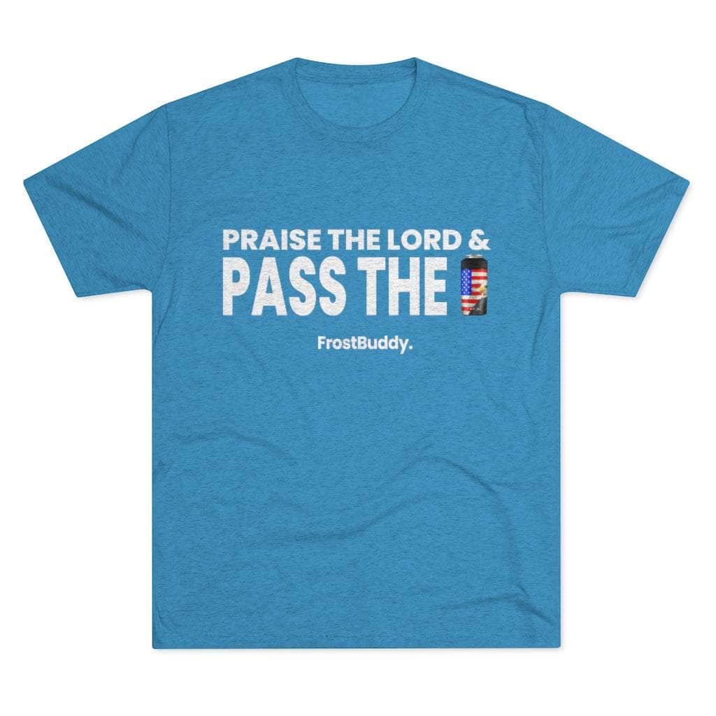 Printify T-Shirt Tri-Blend Vintage Turquoise / S Praise The Lord & Pass The Frost Buddy